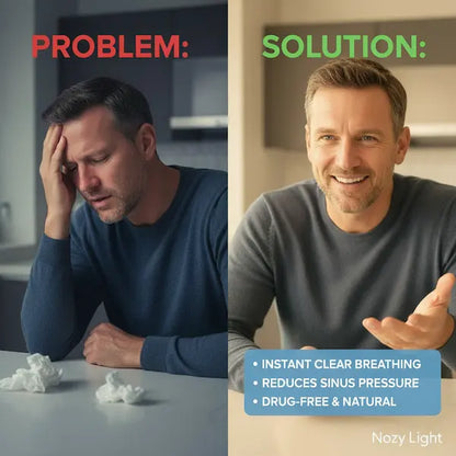 Nozy Light™ Instant Congestion Relief in 10 Minutes — Drug-free